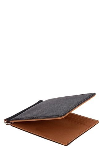 Billetera Clip Hombre Cuero Sintetico - Color Negro Cafe Frenezi