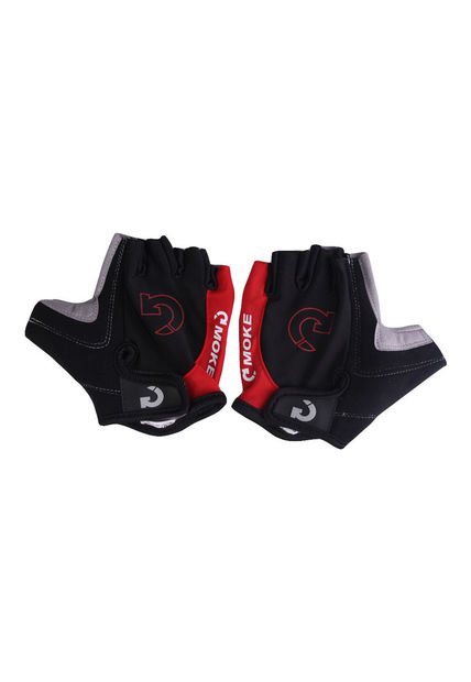 Guantes Ciclismo Medio Dedo Rojo