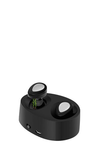 Mini Auriculares Inalambricos Microfono K2 TWS Negro Gris Frenezi