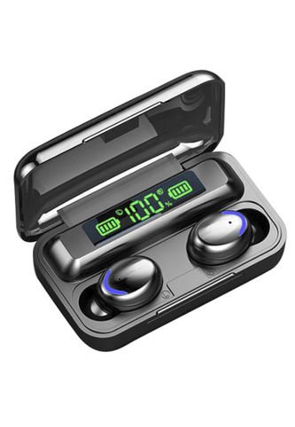 Audifonos Inalambricos Bluetooth In Ear Power Bank F9 5C Negro Frenezi
