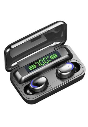 Audifonos Inalambricos Bluetooth In Ear Power Bank F9 5C Negro