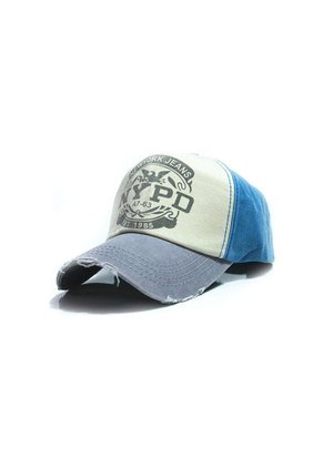 Gorra Beisbol Ajustable Talla Unica Unisex Gris Azul