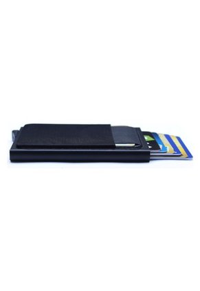 Billetera Cartera Aluminio Proteccion RFID QB0097 Negro
