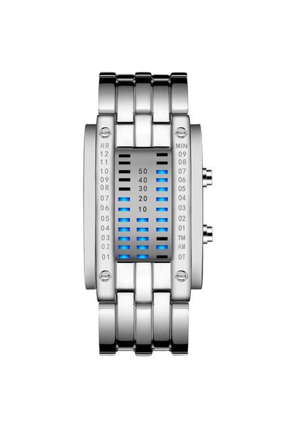 Reloj Electronico Mujer Binario CE-1133 Plata 17cm