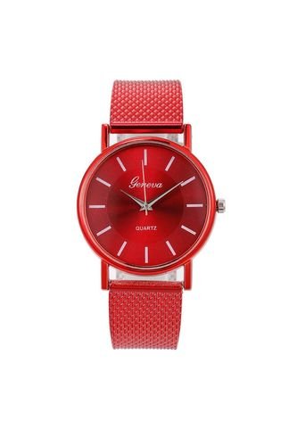 Frenezi Reloj Pulsera Mujer Cuarzo Pulso PU AA10 Rojo F Knasta