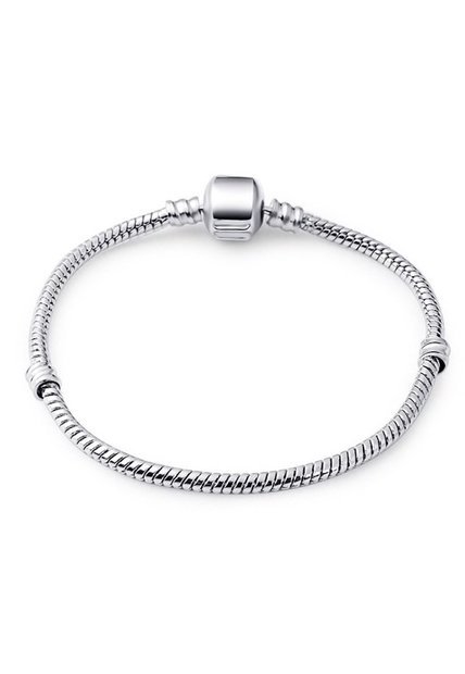 Pulsera Mujer  Cristal Murano Plateado 3206