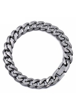 Pulsera Manilla Hombres Acero Inoxidable B284 Plateado