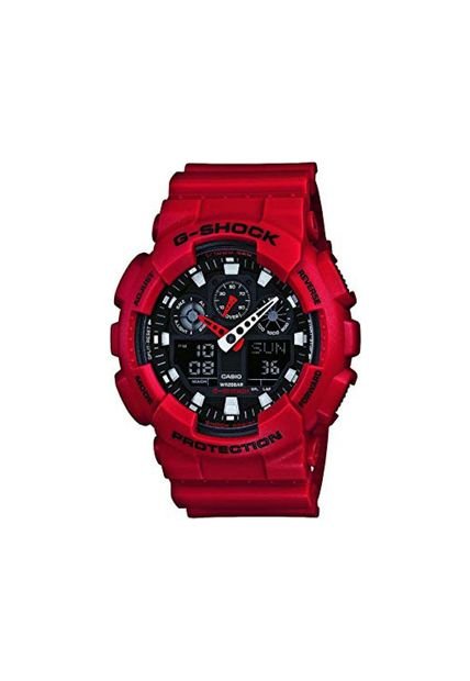 Reloj Para Hombre G-Shock Ga_100B_4 Rojo