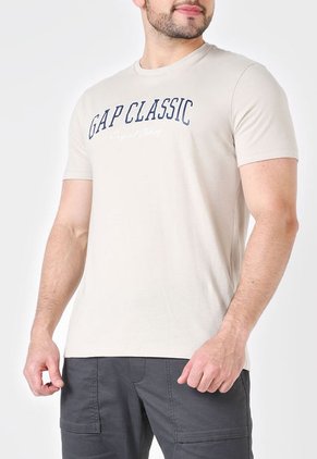 Camiseta x2 Beige-Verde GAP