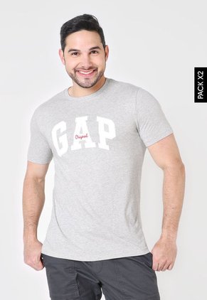Camiseta x2 Gris-Azul GAP