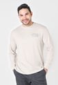Camiseta Manga Larga Beige-Blanco GAP de GAP