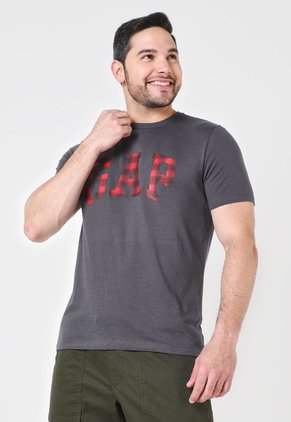 Camiseta Gris-Rojo GAP