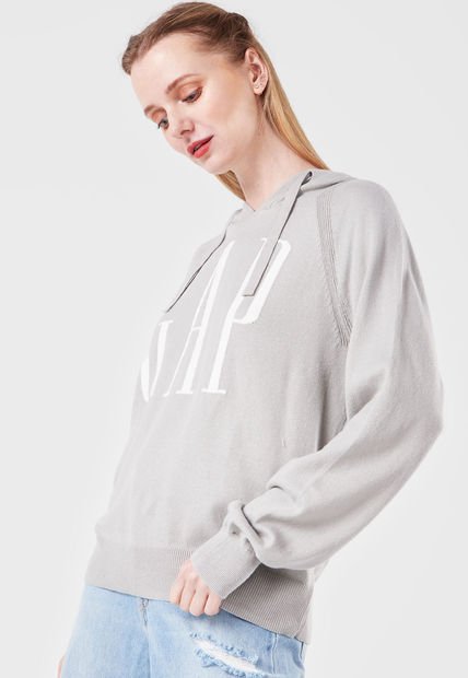 Hoodie Gris-Blanco GAP Femenino