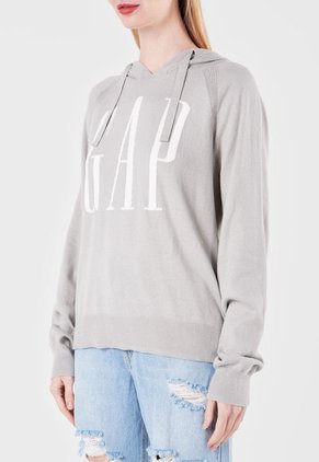 Hoodie Gris-Blanco GAP Femenino