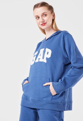 Hoodie Azul-Beige-Blanco GAP
