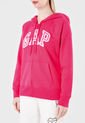 Hoodie Fucsia-Blanco GAP de GAP
