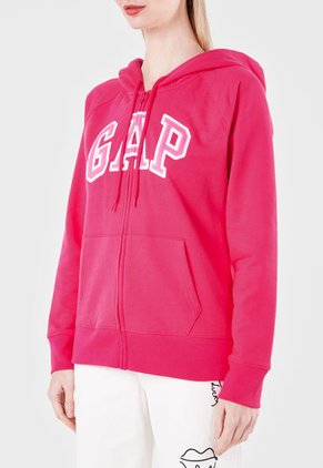 Hoodie Fucsia-Blanco GAP