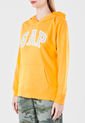 Hoodie Amarillo-Gris-Blanci GAP Femenino de GAP