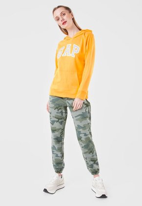 Hoodie Amarillo-Gris-Blanci GAP Femenino