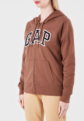 Hoodie Marrón-negro-Blanco GAP Femenino