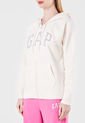 Hoodie Beige-Gris-Blanco GAP Femenino de GAP