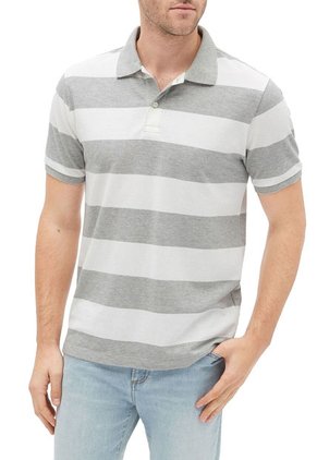 Polo Gris-Blanco GAP