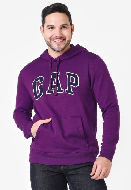 Hoodie Violeta-Azul Navy-Blanco GAP