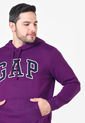 Hoodie Violeta-Azul Navy-Blanco GAP de GAP