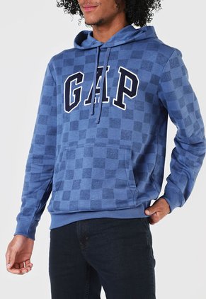 Hoodie Azul-Blanco GAP