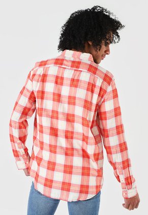 Camisa Naranja-Beige-Celeste GAP