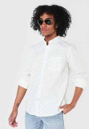 Camisa Blanco-Azul GAP