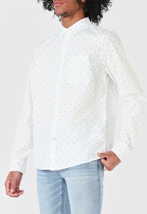 Camisa Blanco-Azul GAP