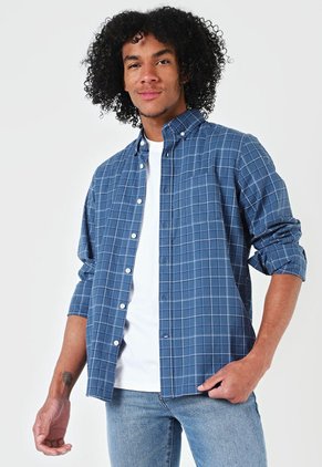 Camisa Azul-Blanco GAP