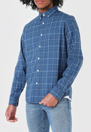 Camisa Azul-Blanco GAP