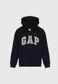 Hoodie Azul Navy-Gris GAP de GAP