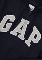 Hoodie Azul Navy-Gris GAP de GAP