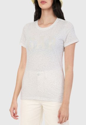 Camiseta Blanco-Gris GAP