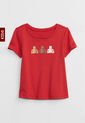 Camiseta Rojo-Multicolor GAP Kids de GAP