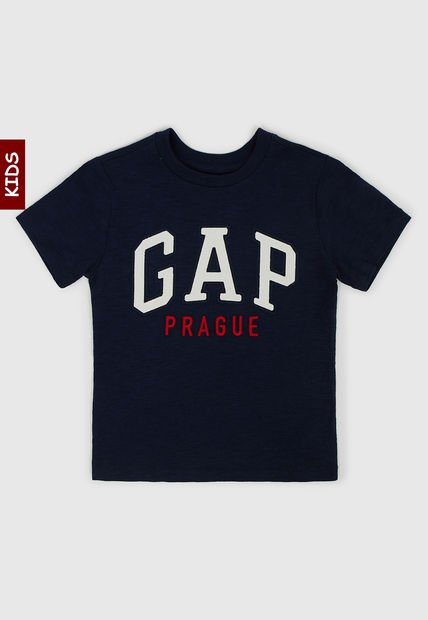 Camiseta Azul Navy-Blanco-Rojo GAP Kids