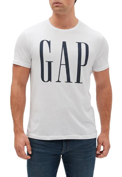 Camiseta Blanco-Azul GAP