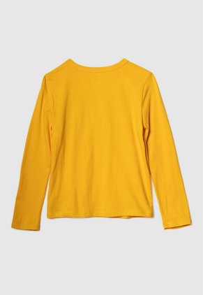 Camiseta Manga Larga Mostaza-Beige GAP Kids