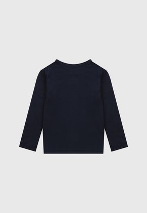 Camiseta Manga Larga Azul-Naranja GAP Kids