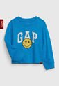 Camiseta Manga Larga Azul-Amarillo-Blanco GAP Kids de GAP
