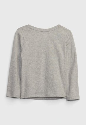 Camiseta Manga Larga Gris-Multicolor GAP Kids