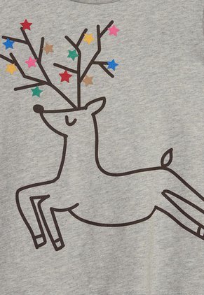 Camiseta Manga Larga Gris-Multicolor GAP Kids