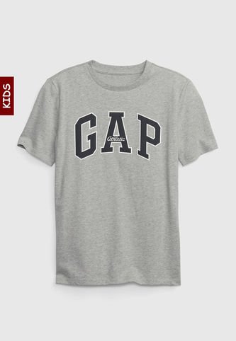 GAP - Camiseta Gris-Azul Navy-Blanco GAP Kids