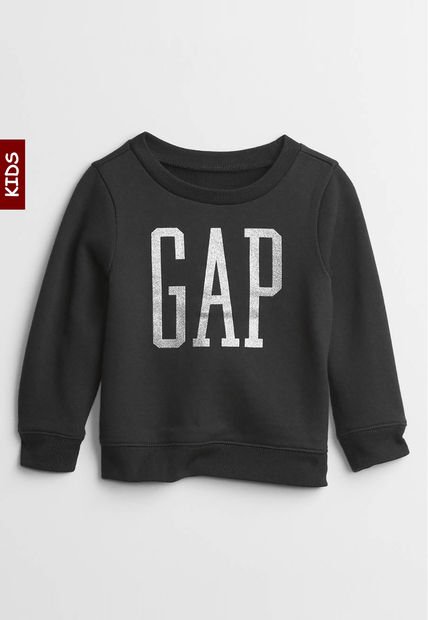 Buzo Negro-Plateado GAP Kids