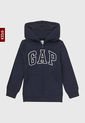 Hoodie Azul Navy-Blanco GAP de GAP