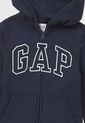 Hoodie Azul Navy-Blanco GAP de GAP