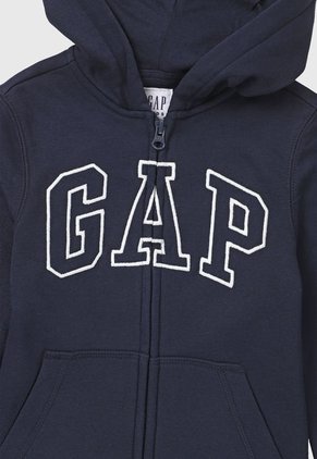 Hoodie Azul Navy-Blanco GAP